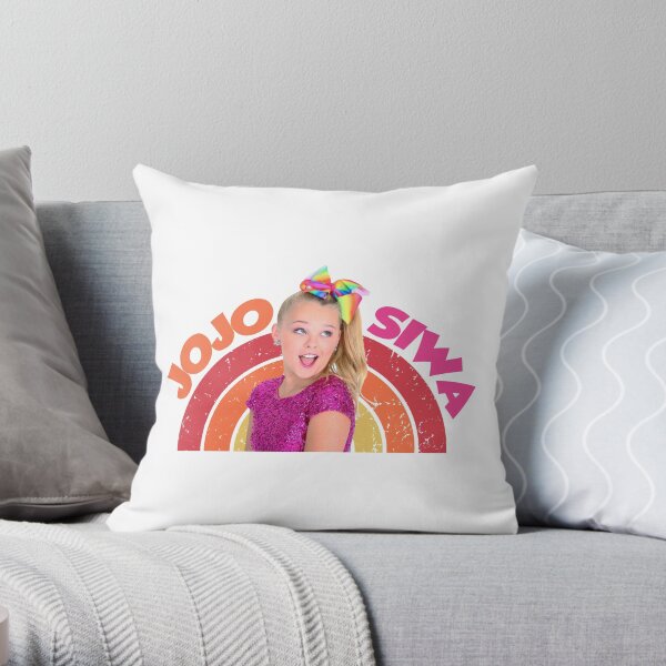 New Jojo Siwa Lovely Cushion Cover 45cm x 45cm Rainbow, 