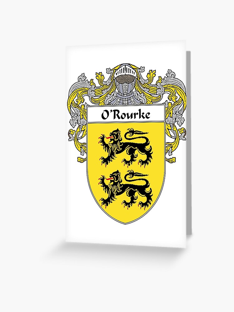 O'Rourke Coat of Arms / O'Rourke Family Crest | Greeting Card