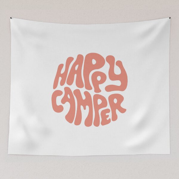 Item preview, Happy Camper Retro Design | Orange and White designed and sold by llevine2934.
