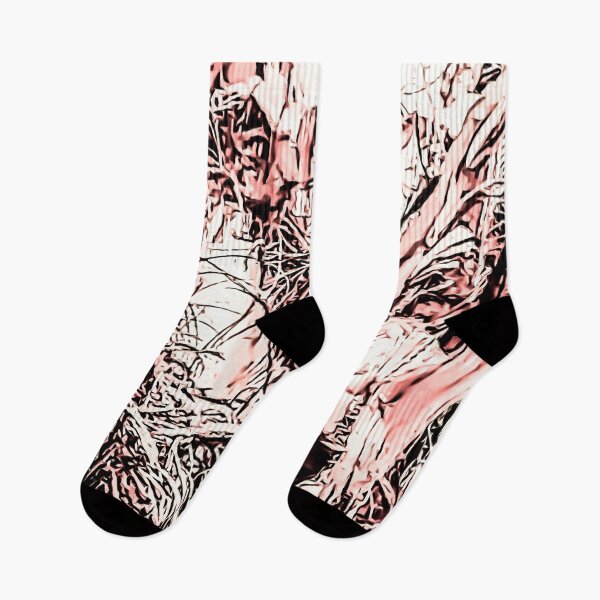 Item preview, Palm Peeling Bark Pink And White designed and sold by Designs By YL.