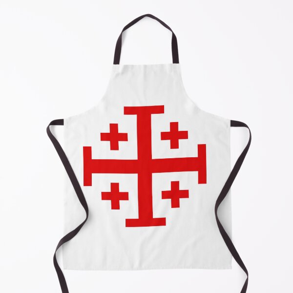 Item preview, Knights Templar Jerusalem Cross Crusaders Shield Red Cross designed and sold by prohockeylabs.