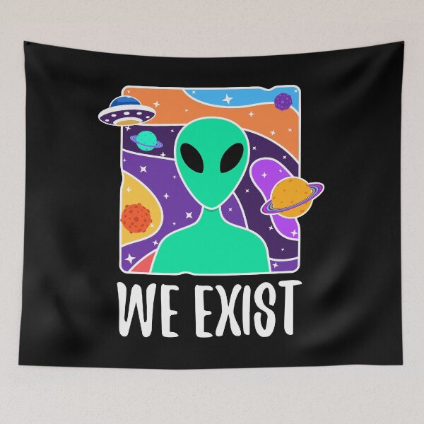 Item preview, Aliens Exist Science Fiction Design designed and sold by mrhighsky.