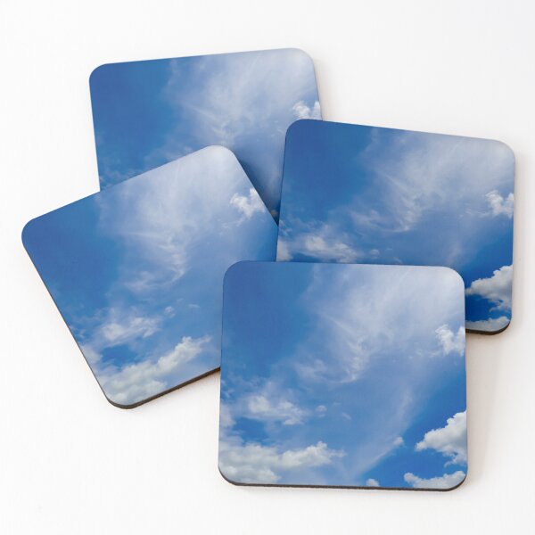 Item preview, Fluffy white cloud shapes at blue sky. designed and sold by kall3bu.