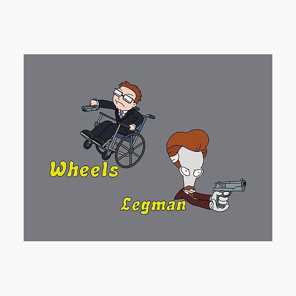 "American Dad Wheels and the Legman" Photographic Print for Sale by