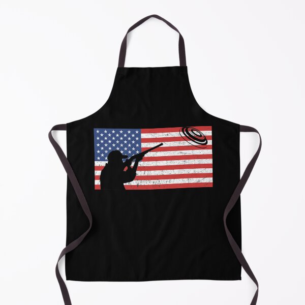 Item preview, Skeet Clay Shooting Pigeon Trap Bird Hunters US Flag designed and sold by TopTeeShop.