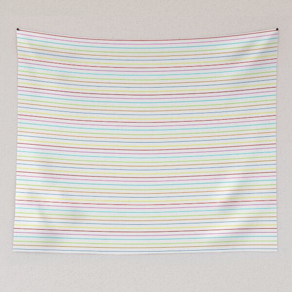 Item preview, Neon stripes pattern, horizontal, colorful pattern, red and pink designed and sold by bubbley2021.