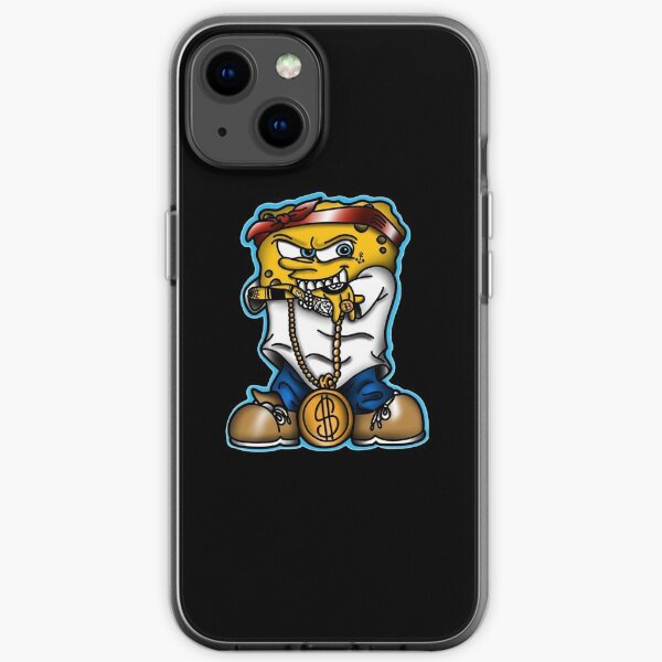 gangster spongebob iPhone Soft Case