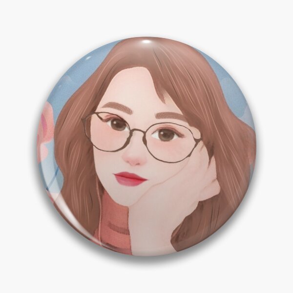 Item preview, Beautiful canvas in watercolor of a woman brown hair and glasses who has relaxed attitude designed and sold by chicsignzodiac.