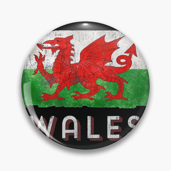 Aperçu de l'œuvre CYMRU Rugby Welsh avec le drapeau rouge vert du Pays de Galles créée et vendue par bale2014.
