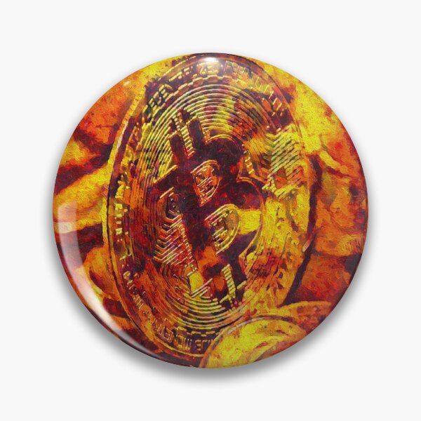 Item preview, Bitcoin on fire style - Art designed and sold by Fire-Style-Art.