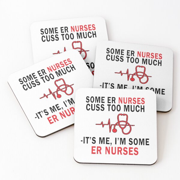 Item preview, ER NURSES CUSS TOO MUCH PREMIUM VECTOROHLIC designed and sold by vectorohlic.