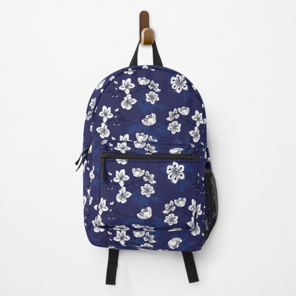 Item preview, Hamptons Blue White Floral Pattern designed and sold by HotHibiscus.