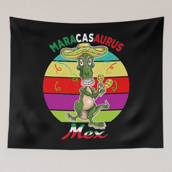 Item preview, Cinco De Mayo Funny Dinosaur Fiesta Party Sombrero Maracas  designed and sold by Status71.
