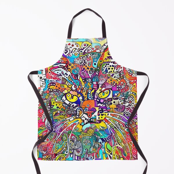Item preview, Ornamental  Colorful  Abstract Cat Art designed and sold by scrolla.