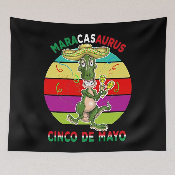 Item preview, Cinco De Mayo Funny Dinosaur Fiesta Party Sombrero Maracas  designed and sold by Status71.