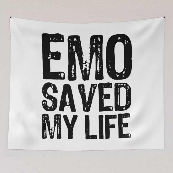 Item preview, Emo Saved My Life designed and sold by The "I Love Everything" Shop.
