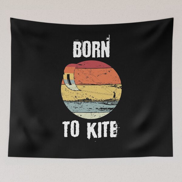 Item preview, Born To Kite - Kite Surfing Water Sports Retro Theme designed and sold by MakersKeystone.
