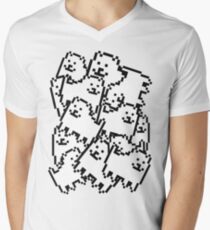 Undertale annoying dog collage Men's V-Neck T-Shirt