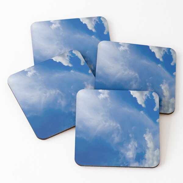 Item preview, Fluffy white cloud shapes at blue sky. designed and sold by kall3bu.