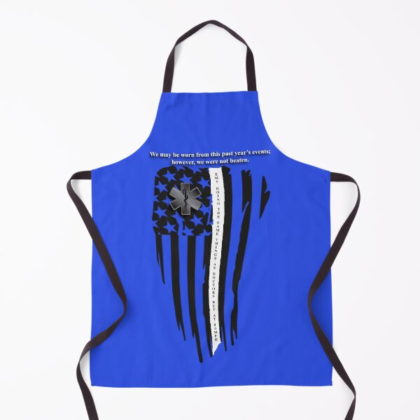 Item preview, Worn Thin White Line - EMS Flag designed and sold by DonaldsGraphics.