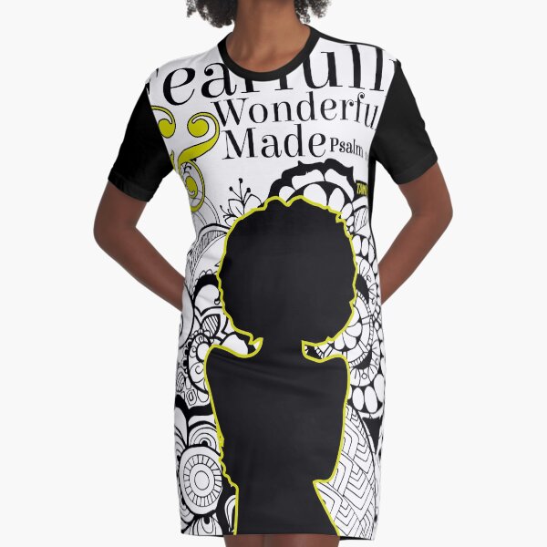 Fearfully and Wonderfully Made Graphic T-Shirt Dress