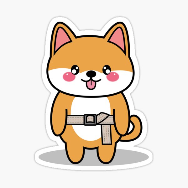 OTDUDE FUNctional Friends Shiba Inu Sticker