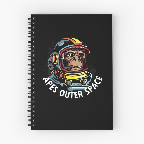 Item preview, Apes outer space Monkey wears astronaut helmet designed and sold by FalkDania.