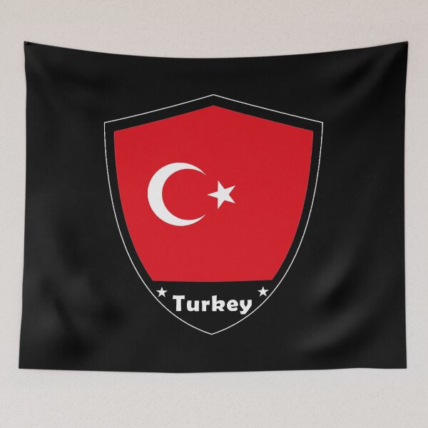 Artikelvorschau, Türkei Flaggenabzeichen entworfen und verkauft von Gina-Driada.