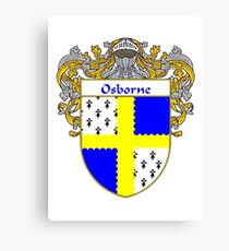 Osborne Coat of Arms / Osborne Family Crest Canvas Print