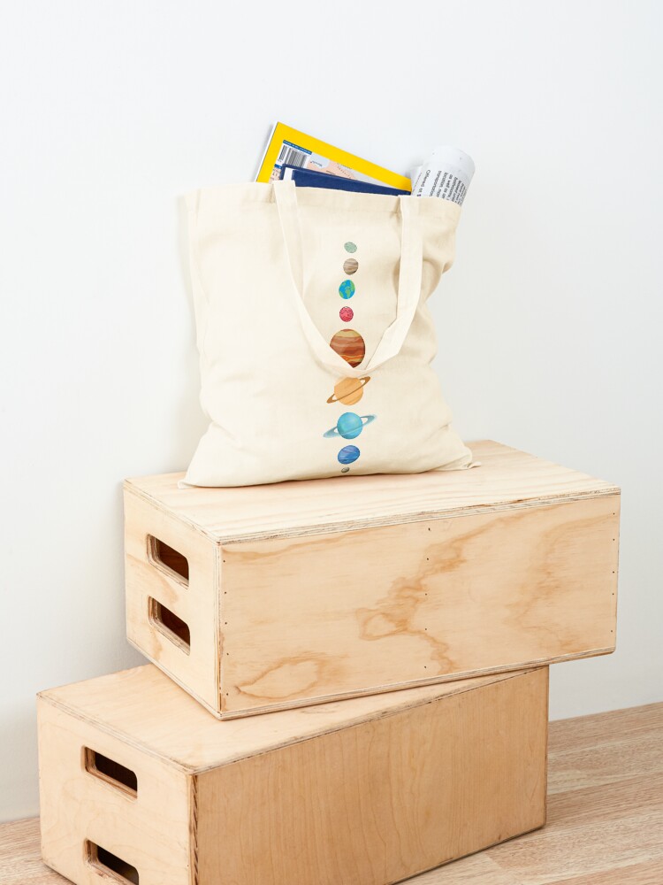 Thumbnail 4 of 5, Tote Bag, Planets Colour designed and sold by Sully70.
