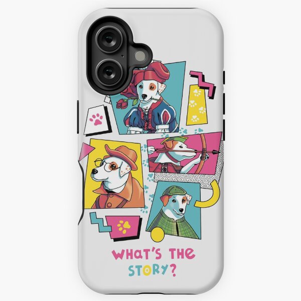 Vista previa del artículo con la obra «¿Cuál es la historia, Wishbone? // Programa de televisión, Años 90, Jack Russell», diseñado y vendido por Geekydog.