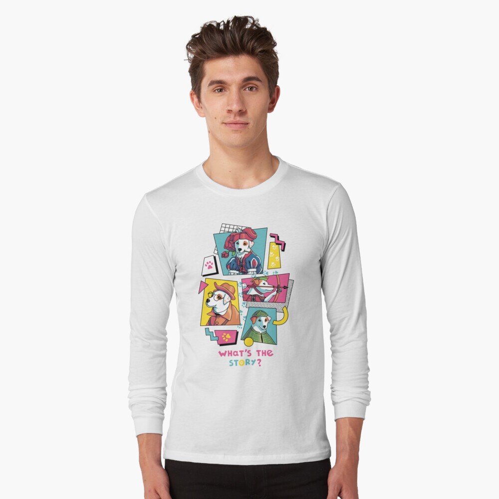 Vista previa del artículo con la obra «Camiseta de manga larga», diseñado y vendido por Geekydog.