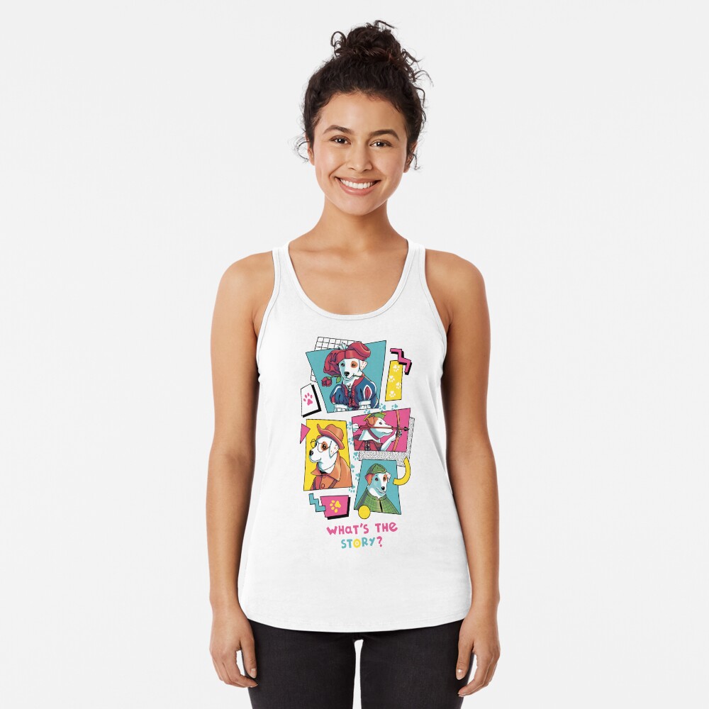 Vista previa del artículo con la obra «Camiseta con espalda nadadora», diseñado y vendido por Geekydog.