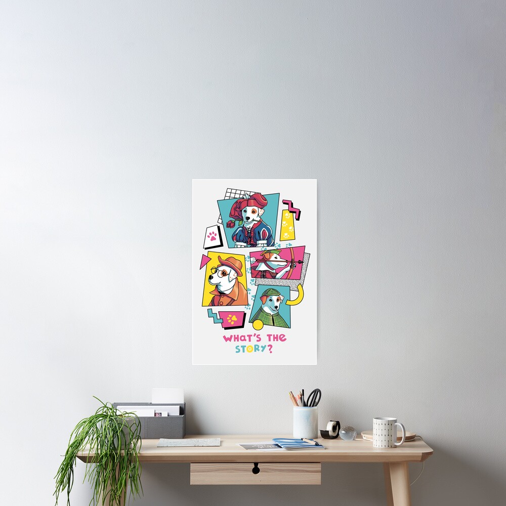 Vista previa del artículo con la obra «Póster», diseñado y vendido por Geekydog.