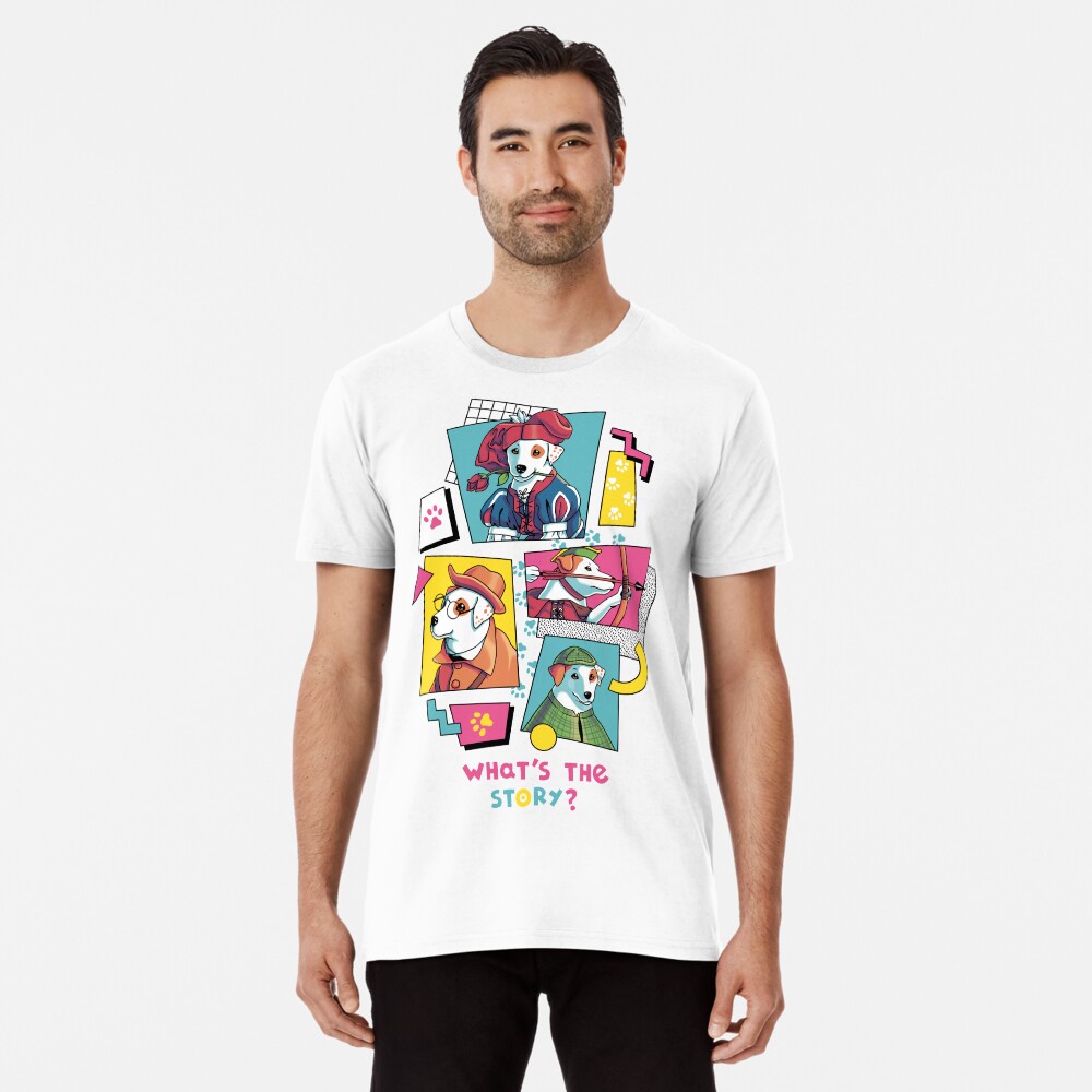 Vista previa del artículo con la obra «Camiseta premium», diseñado y vendido por Geekydog.