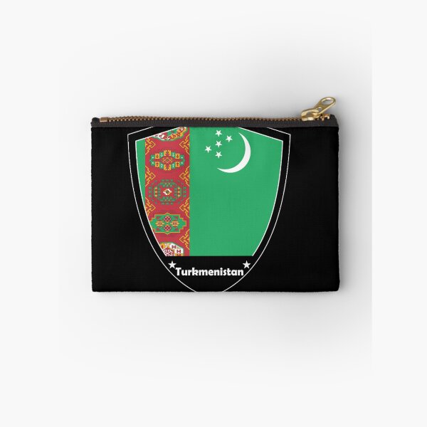 Artikelvorschau, Turkmenistan Flaggenabzeichen entworfen und verkauft von Gina-Driada.