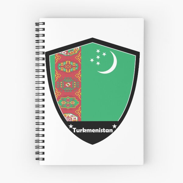Artikelvorschau, Turkmenistan Flaggenabzeichen entworfen und verkauft von Gina-Driada.