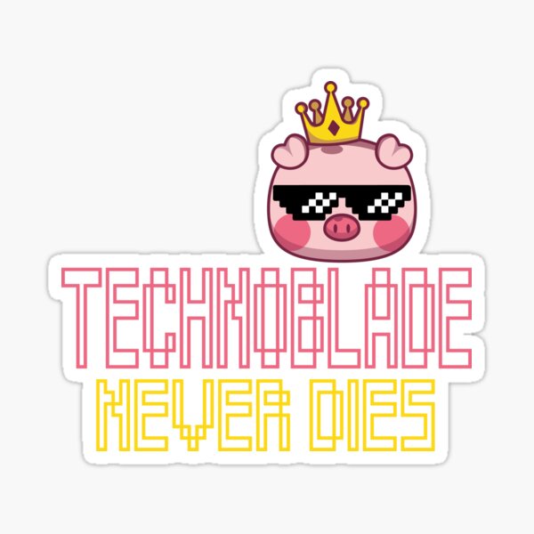 Technoblade never dies, meme Sticker for Sale by ds-4