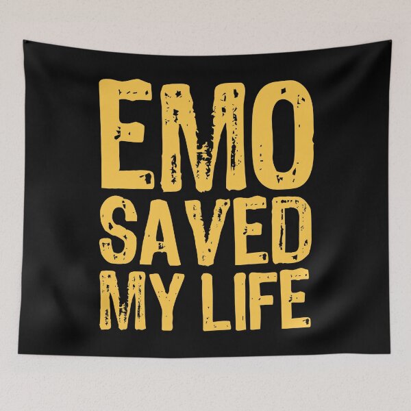 Item preview, Emo Saved My Life designed and sold by The "I Love Everything" Shop.