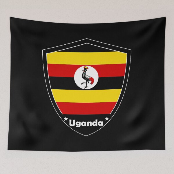 Item preview, Uganda Flag Badge designed and sold by Gina-Driada.