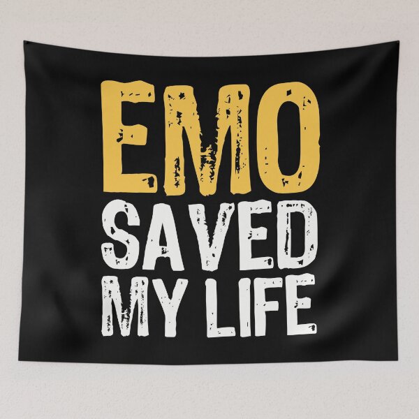 Item preview, Emo Saved My Life designed and sold by The "I Love Everything" Shop.
