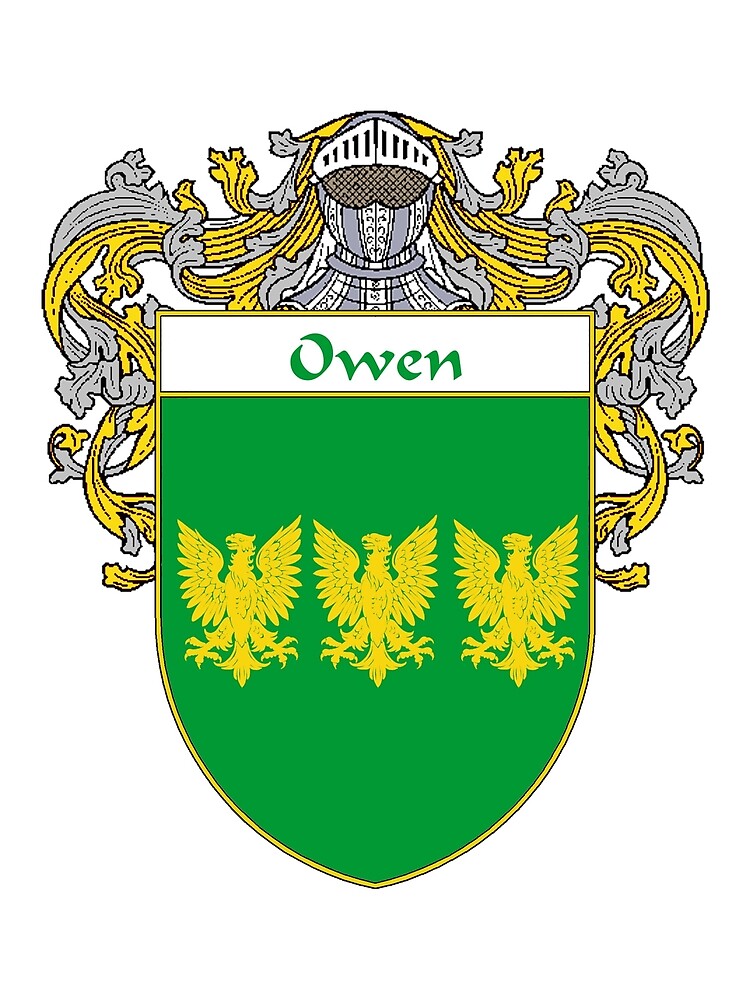 "Owen Coat of Arms / Owen Family Crest" by William Martin Redbubble
