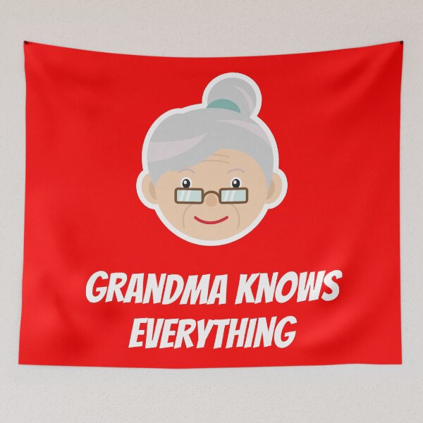 Item preview, grandma knows everything designed and sold by Zaibo.