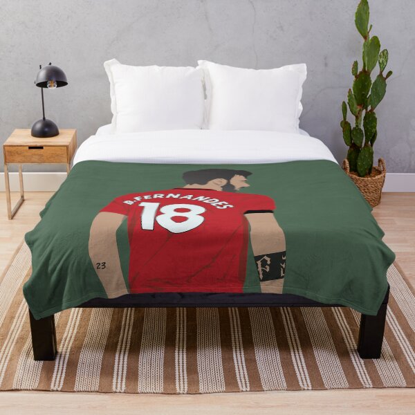Bruno Fernandes MUFC Throw Blanket