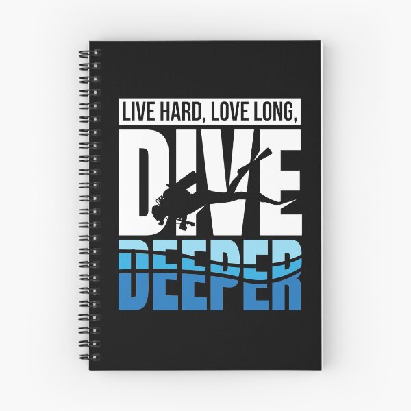 Item preview, Live Hard Love Long Dive Deeper Diver designed and sold by MooonTees.