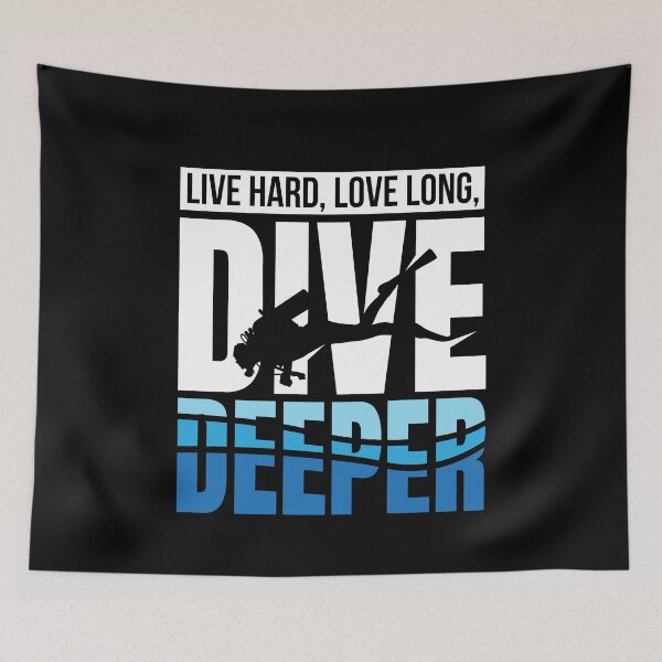 Item preview, Live Hard Love Long Dive Deeper Diver designed and sold by MooonTees.