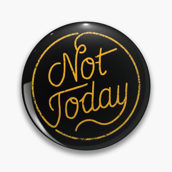 Item preview, Not today (yellow) designed and sold by chillstudio.