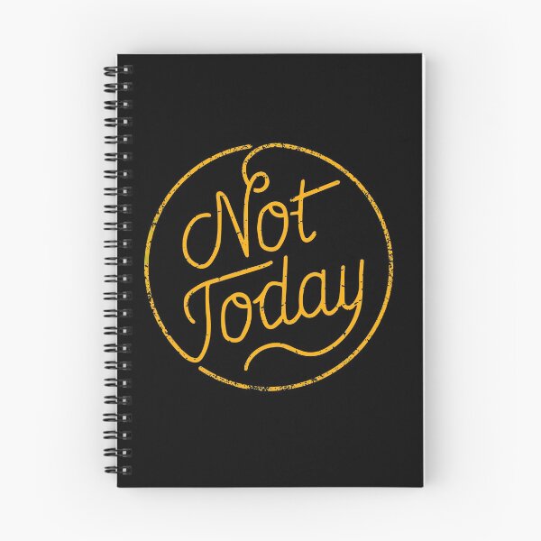 Item preview, Not today (yellow) designed and sold by chillstudio.