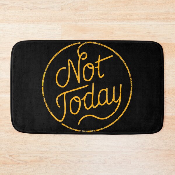 Item preview, Not today (yellow) designed and sold by chillstudio.