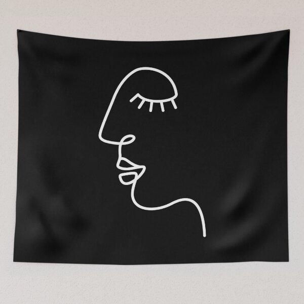 Item preview, Ethnic Woman One Line Art Modern Minimalism designed and sold by SoccaTamam.